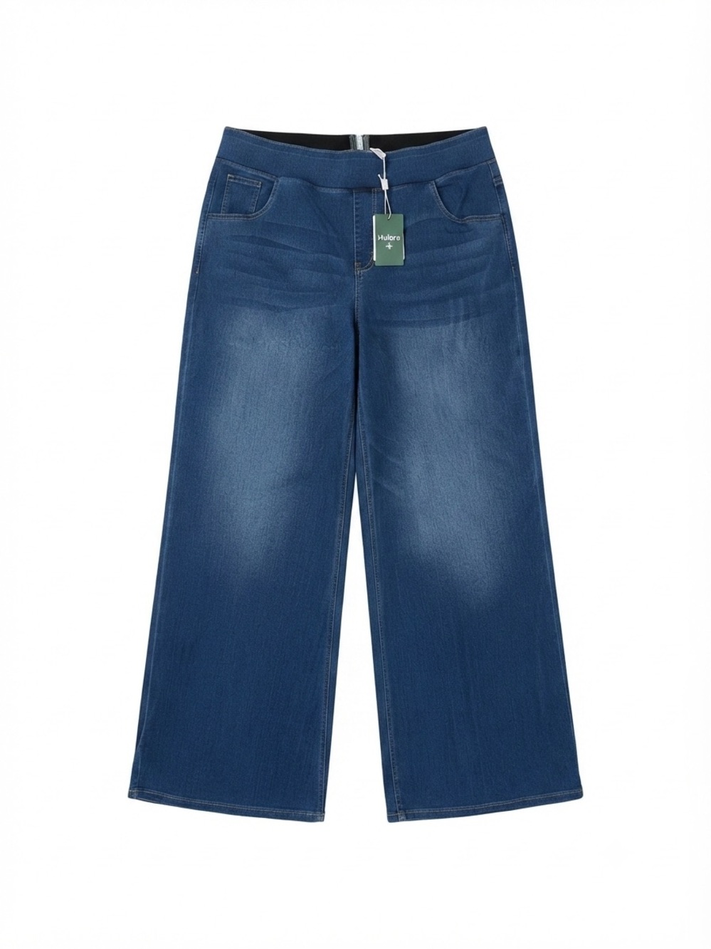 HALARA Indigo Wide-Leg Flare Jeans